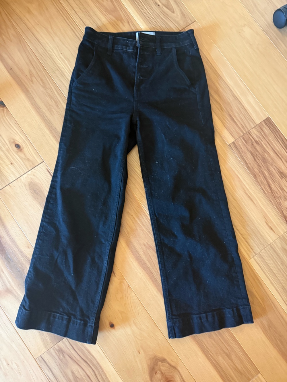 Everlane Black Women's wide leg ankle Jeans